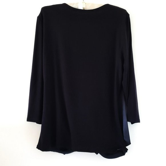 Long Sleeve Satin Draped Blouse - Med - New York & Co - Picture 3 of 3